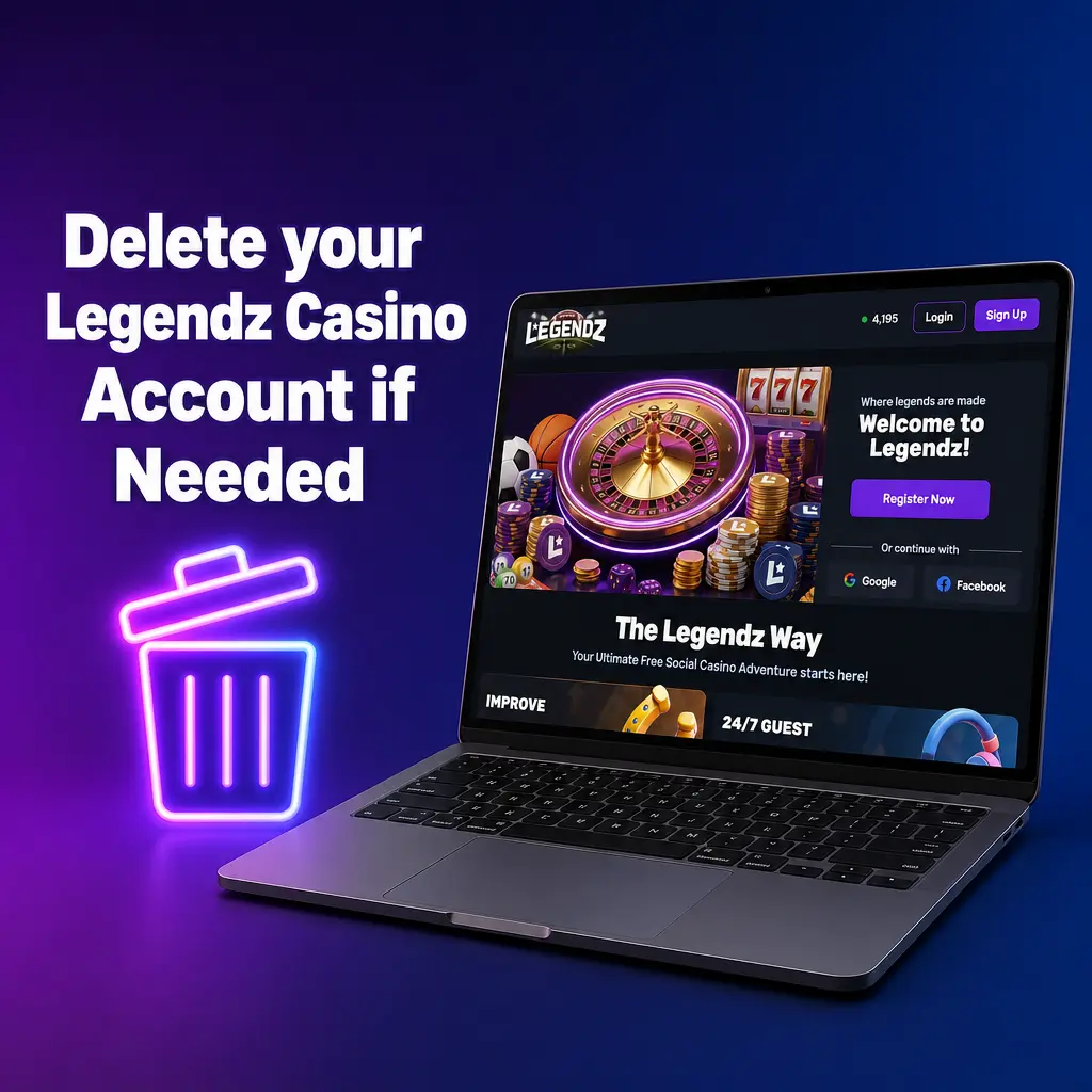 Delete your Legendz Casino Account if Needed
