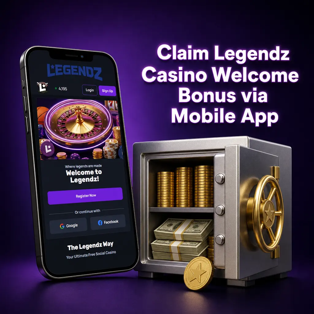 Claim Legendz Casino Welcome Bonus via Mobile App