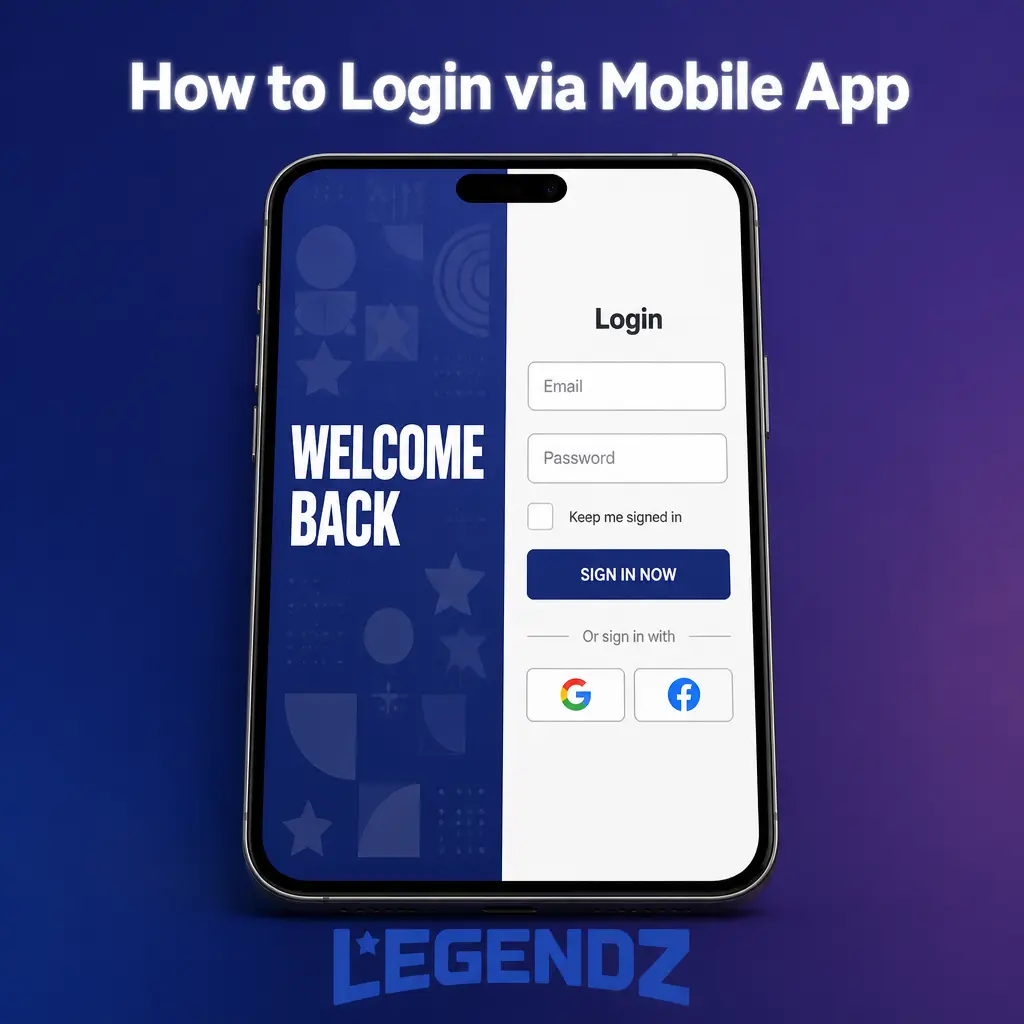 How to Login via Mobile App