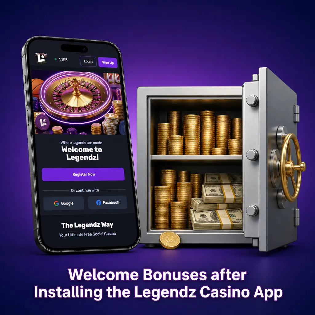 Welcome Bonuses after Installing the Legendz Casino App