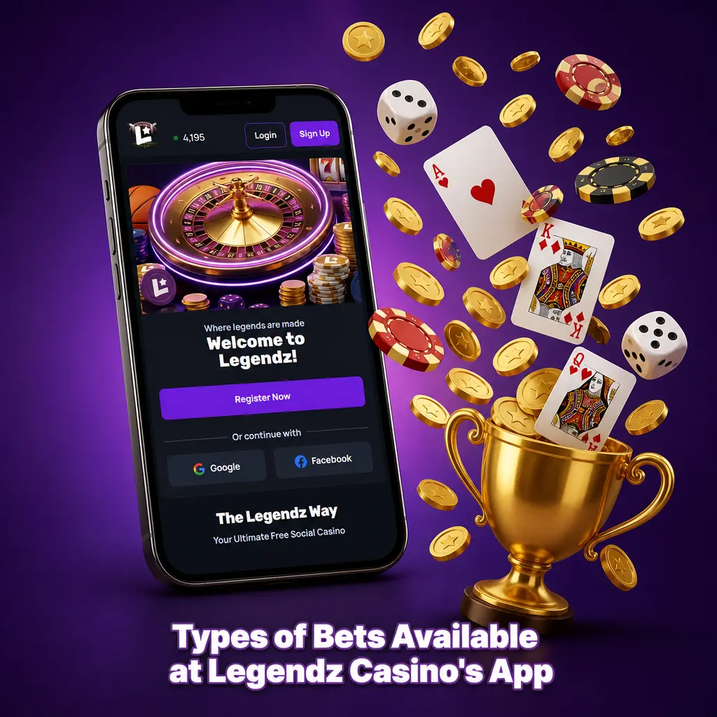 Types of Bets Available at Legendz Casino's App