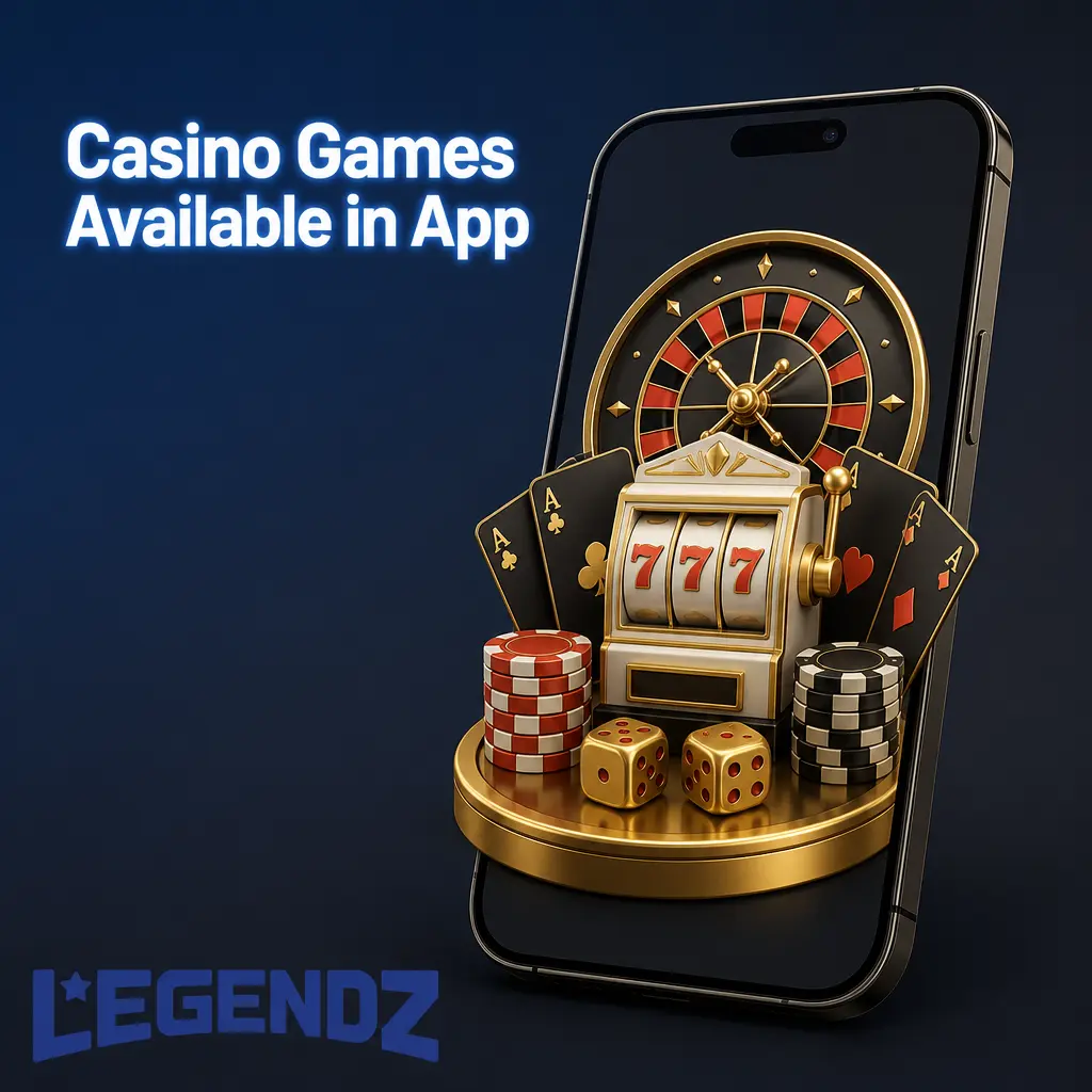 Casino Games Available in App