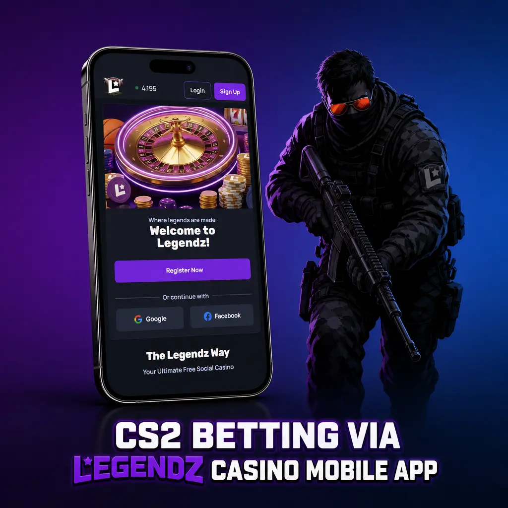 CS2 Betting via Legendz Casino Mobile App